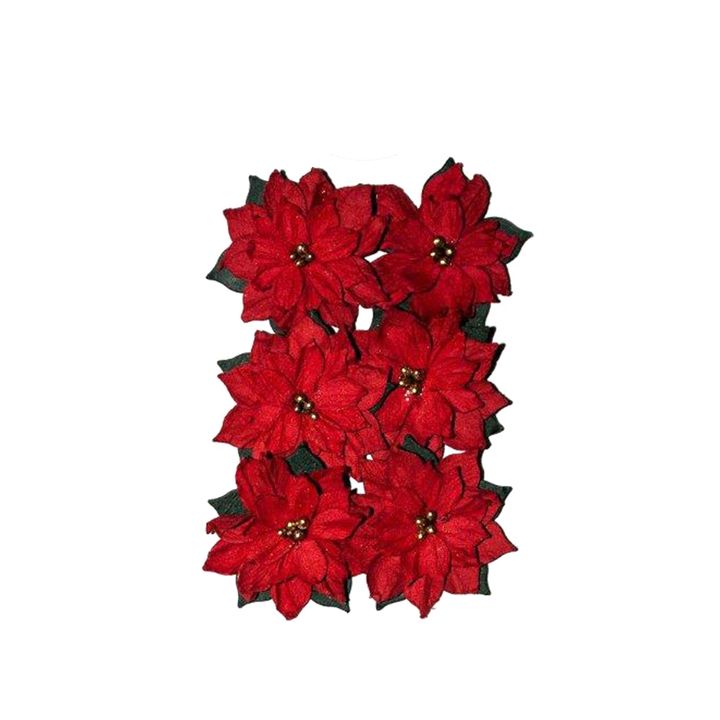 3D papirno cvijeće | Božićna zvijezda 6 kom