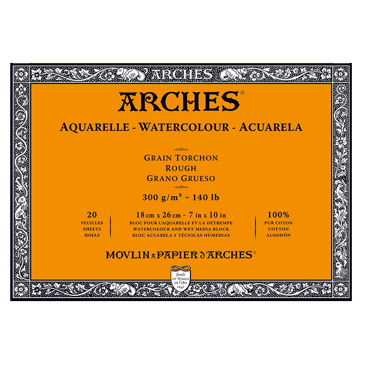 Blok za slikanje ARCHES® Aquarelle Watercolour Rough - izaberite format