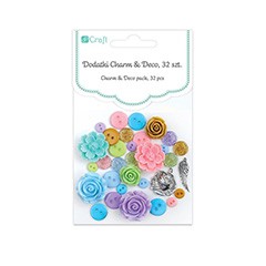 Dekorativni dodaci Charm & Deco So Pastel - pakiranje 32 kom