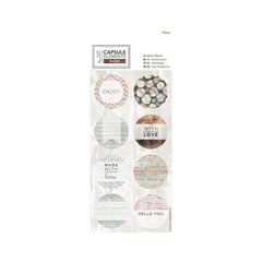 Dekorativne naljepnice Capsule elements - Wood - 16 kom