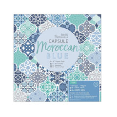Set dekorativnih papira Moroccan Blue - 32 lista 