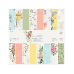 Set dekorativnih papira Freshly Cut Flowers - 32 lista 