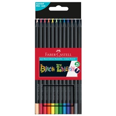 Drvene bojice Faber-Castell Black Edition | Set 12 pcs