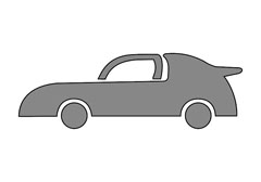 Dječja šablona za crtanje Kreul - Auto