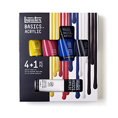 Set akrilnih boja Liquitex Basics - 4x75 ml + 1x118ml