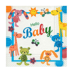 Salvete za dekupaž - Hello baby - 1 kom