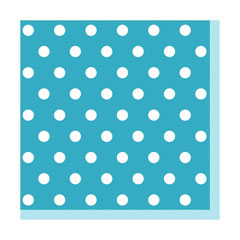 Salvete za dekupaž - Plava s točkicama - 1 kom 