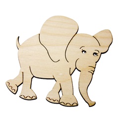 Podmetač za čaše - Životinjski motiv - slon