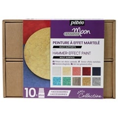 Set boja s efektom Pebeo Fantasy Moon Hammer-effect - 10 x 45 ml