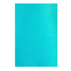 Dekorativna guma EVA - Svjetucava - Samljepljiva -  20x30 cm - turquoise-blue
