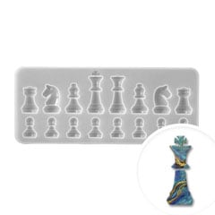 Silikonski kalup za smolu Pentart - šahovske figure 1 kom