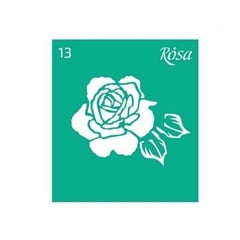 Samoljepljiva šablona Rosa Talent 9 x 10 cm - uzorak br. 13