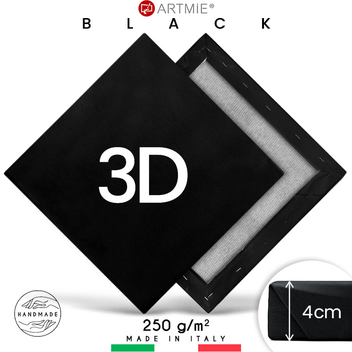 Crno platno za slikanje 3D - 20 x 30 cm