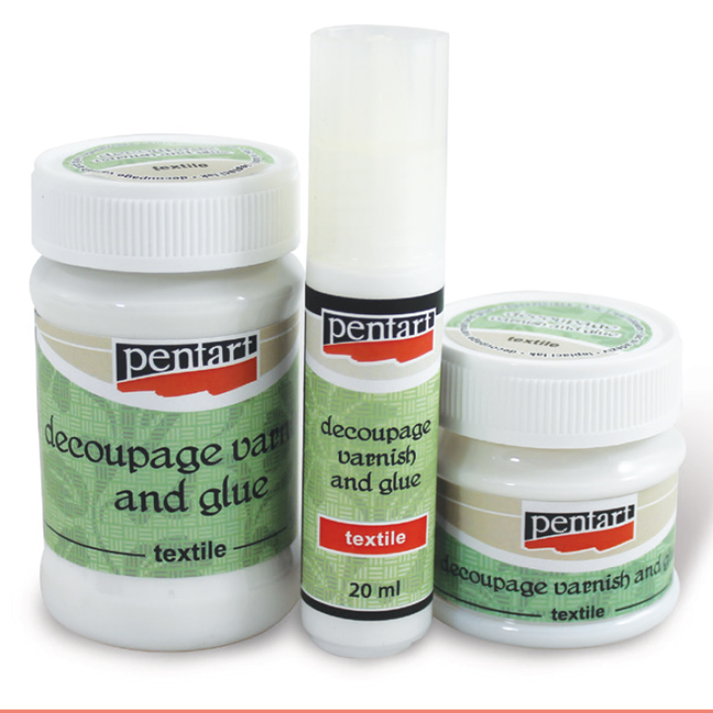 Lak i ljepilo za decoupage za tekstil Pentart - 100 ml