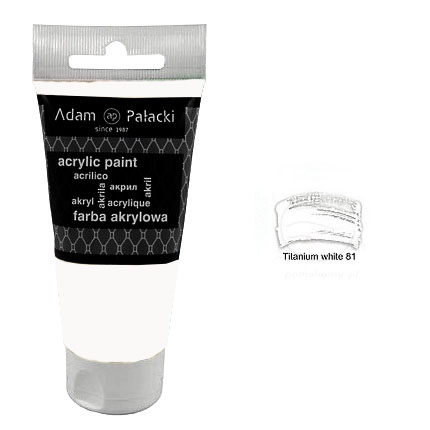 Akrilna boja Adam Palacki 75 ml - Titanium White