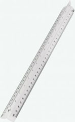 Strojarsko plastično ravnalo LENIAR 30 cm - geodetsko