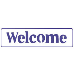 Šablona Pentart - Welcome