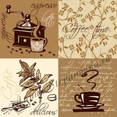 Salvete za DEKUPAŽ - Coffe Time - 1 kom