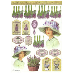Pirinčani papir A4 Stamperia - lavanda