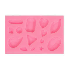 Silikonski kalup - dragulji 9.9x6.3x1.1 cm
