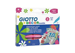 Flomasteri za tekstil GIOTTO DECOR textile/ 6 boja