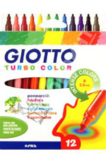 Flomasteri GIOTTO TURBO COLOR / 12 boja