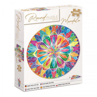 Okrugle puzzle Mandala 68 cm - 1000 kom