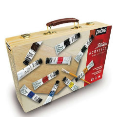 Akrilne boje Pebeo Studio acrylics u koferu / 12 delni set
