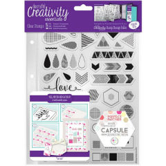 Akrilni pečati Geometric Neon - set  45 pečata