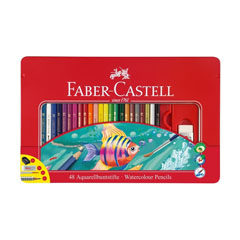 Akvarel bojice Faber-Castell set od 48 boja u metalnoj kutiji