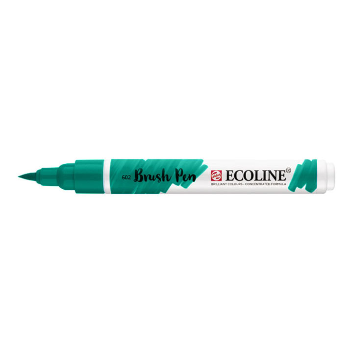 Akvarel marker Ecoline brush pen - Deep Green 602