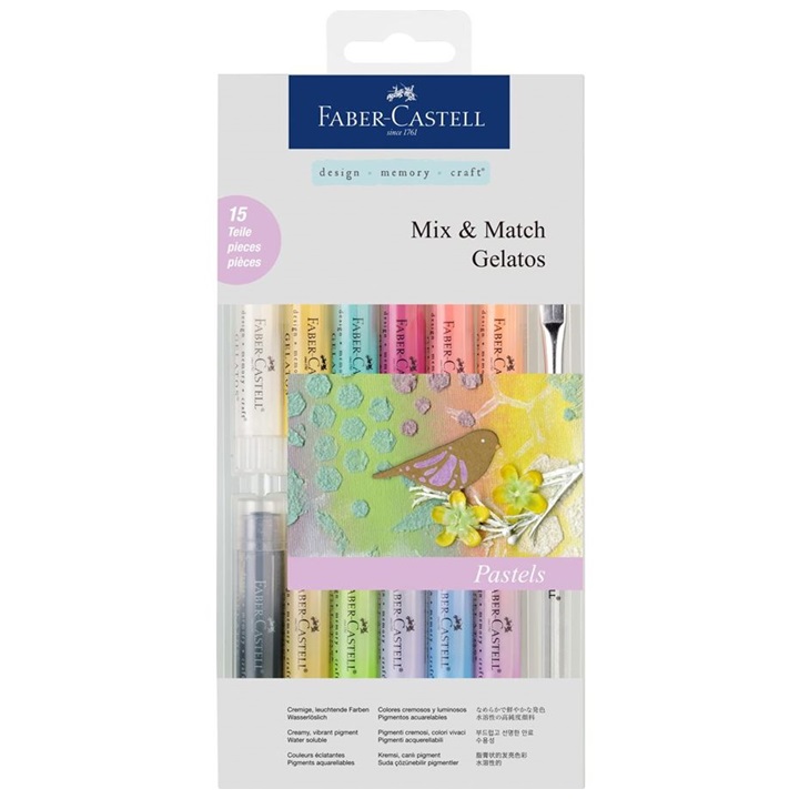 Akvarel pasteli Gelatos Faber-Castell – Pastels - 15 kom