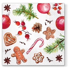 Aromatizirana salveta za dekupaž Sweet Christmas - 1 kom