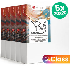 ARTMIE 3D set platna - 5 dijelova - 2. kvaliteta - 20x20 cm