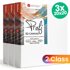 ARTMIE 3D set platna od 3 komada - 2. kvaliteta - 20x20 cm