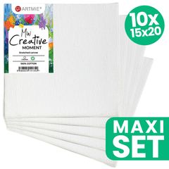 ARTMIE Mini set za slikanje na platnu - 10 komada