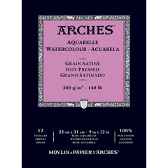 Blok za akvarel Arches Satiné 23 x 31 cm  - 12 listova