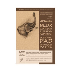 Blok za skiciranje 50 (100) sivo-smeđih listova