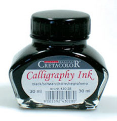 CRETACOLOR kaligrafski atrament crni 30ml