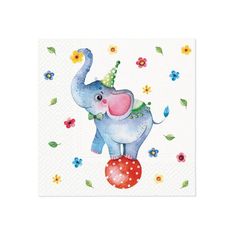 Decoupage salvete - Circus Elephant - 1kom