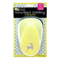 Dekorativni bušač 7.5 cm - motiv jelen  