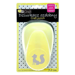 Dekorativni bušač 7.5 cm - motiv lisica  