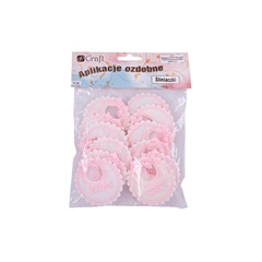 Dekorativni dodaci portikle roze / 12 komada