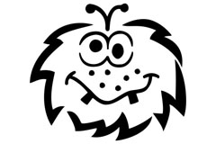 Dizajnirani šablon za decu C. Kreul - Monster  