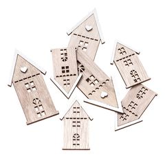 Drvene kuće - Set od 7