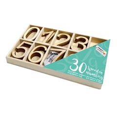 Drveni brojevi Craft Sensations 30 komada