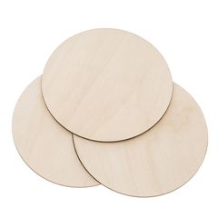 Drveni krugovi za ukrašavanje 16,5 cm / set od 3