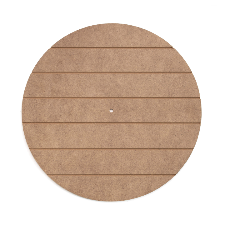 Drveni okrugli ukras od MDF-a - 35 cm