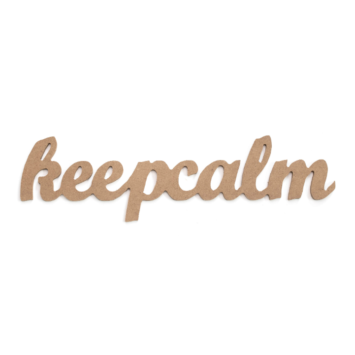 Drveni ukras od MDF-a - natpis keepcalm- 41 cm
