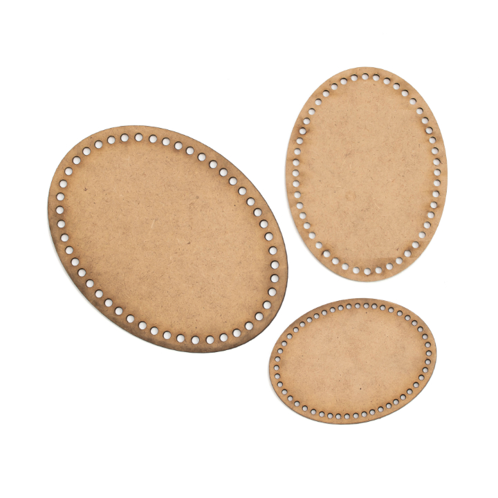 Drveni ukras od MDF-a - set od 3 komada